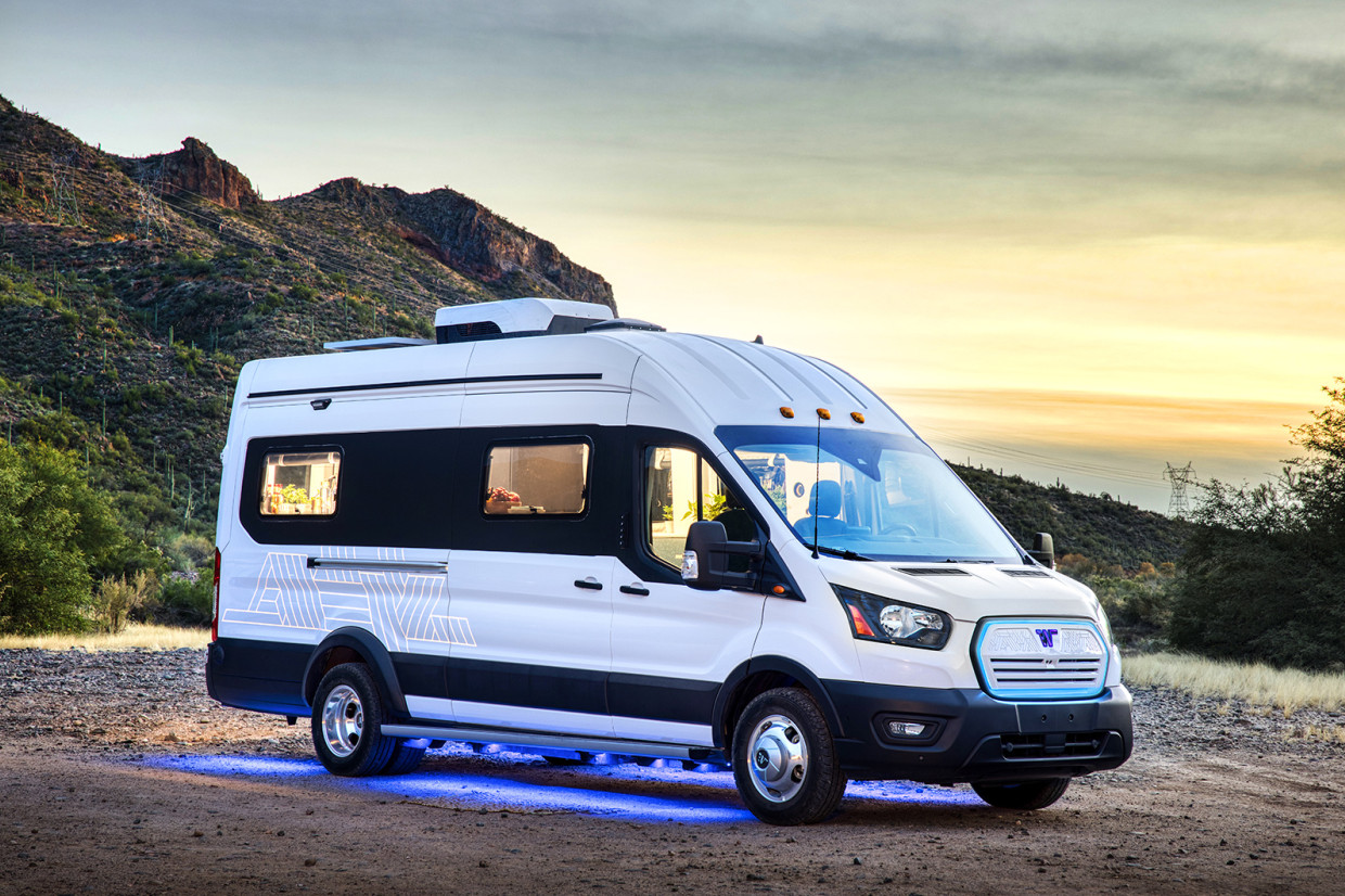 Winnebago eRV concept is a Ford Transitbased electric camper Move Electric